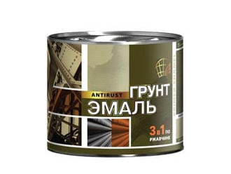 Грунт-эмаль по ржавчине 3 в 1 Радугамалер серая 1,9 кг(6)