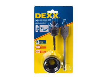 DEXX 48мм, набор для врезки замков 2949-48-Н3