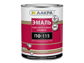 Эмаль ПФ-115 ЛАКРА 2,8 кг глянцевая белая