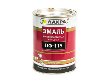 Эмаль ПФ-115 ЛАКРА 2 кг глянцевая коричневая