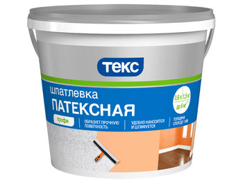 Шпатлевка ТЕКС Профи латексная 8 кг ведро