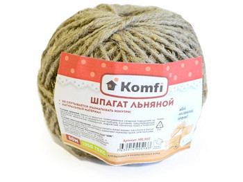 HRD050Т Шпагат джутовый, 50м 1200 текс Komfi/60