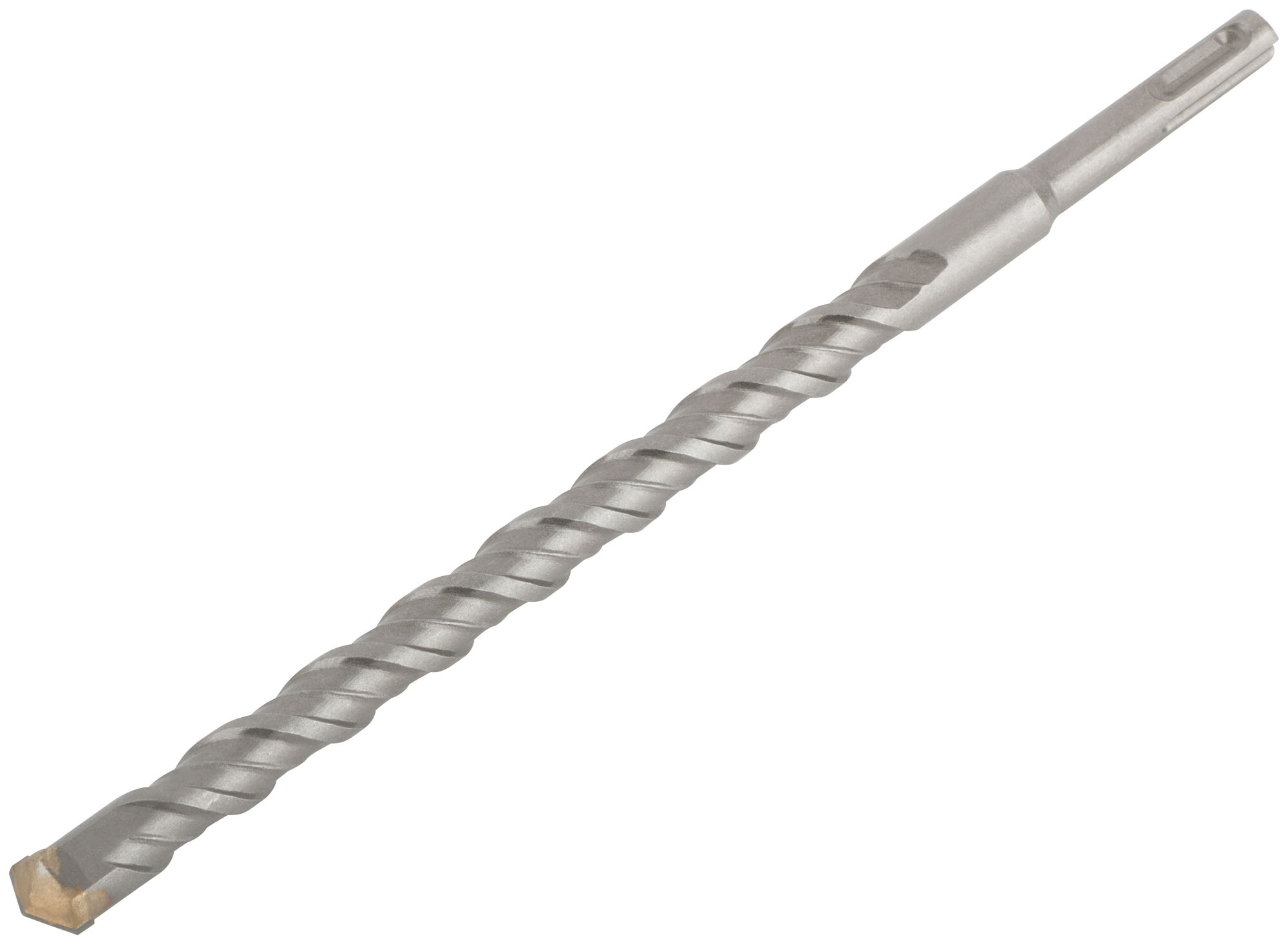Бур по бетону, двойная спираль, Cobalt W-tip, 12x160 мм, SDS PLUS// Denzel