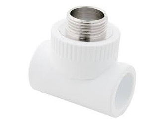 Тройник комбинированный с наруж.рез. 50*1 1/2*50, PP-R Rosturplast